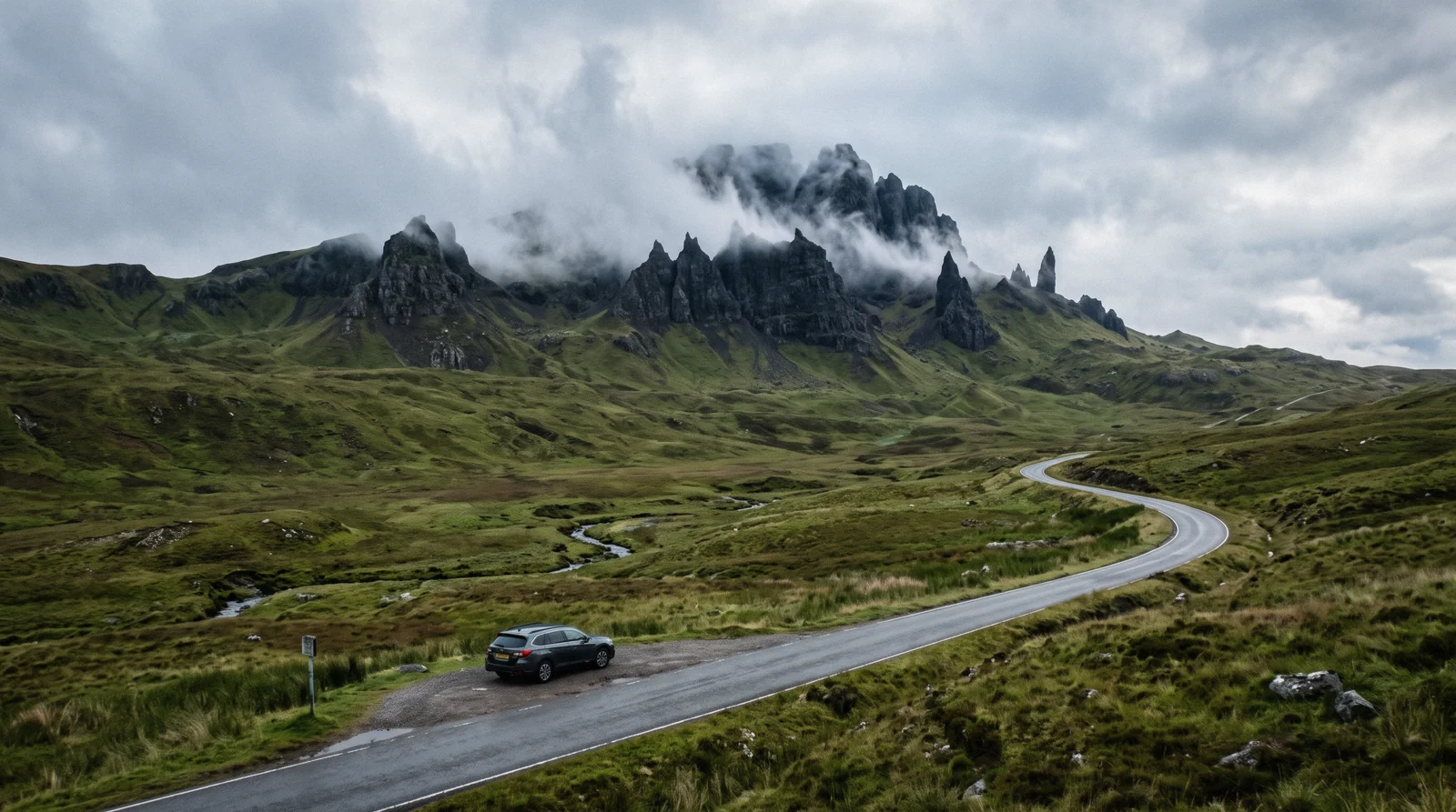 The Old Man of Storr pinnacle above the Trotternish ridge on the Isle of Skye, the destination of three-day tours from Edinburgh