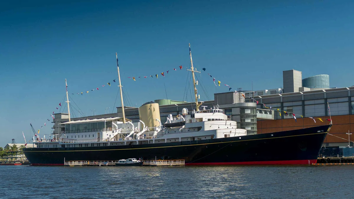 State Apartments aboard the Royal Yacht Britannia on a self-guided Britannia ticket visit in Edinburgh